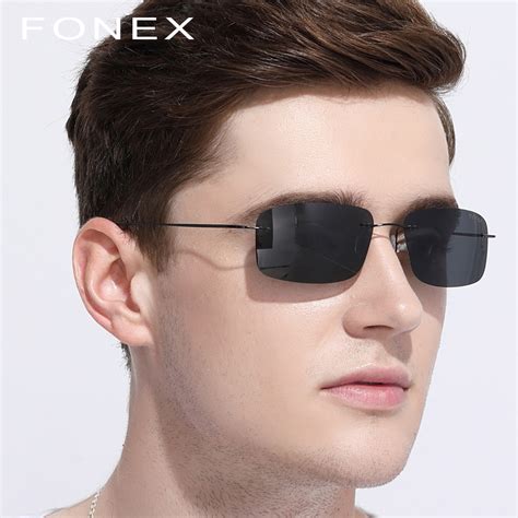 Rimless Sunglasses for Men & Women .